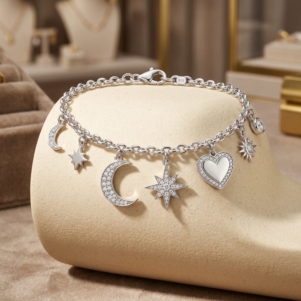 Silver Charm Bracelet
